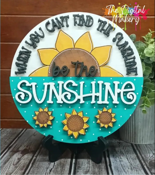 Be The Sunshine Round- Paint Party Kit