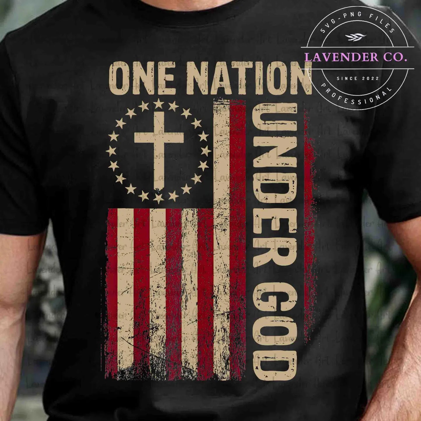 One Nation Under God Flag Shirt