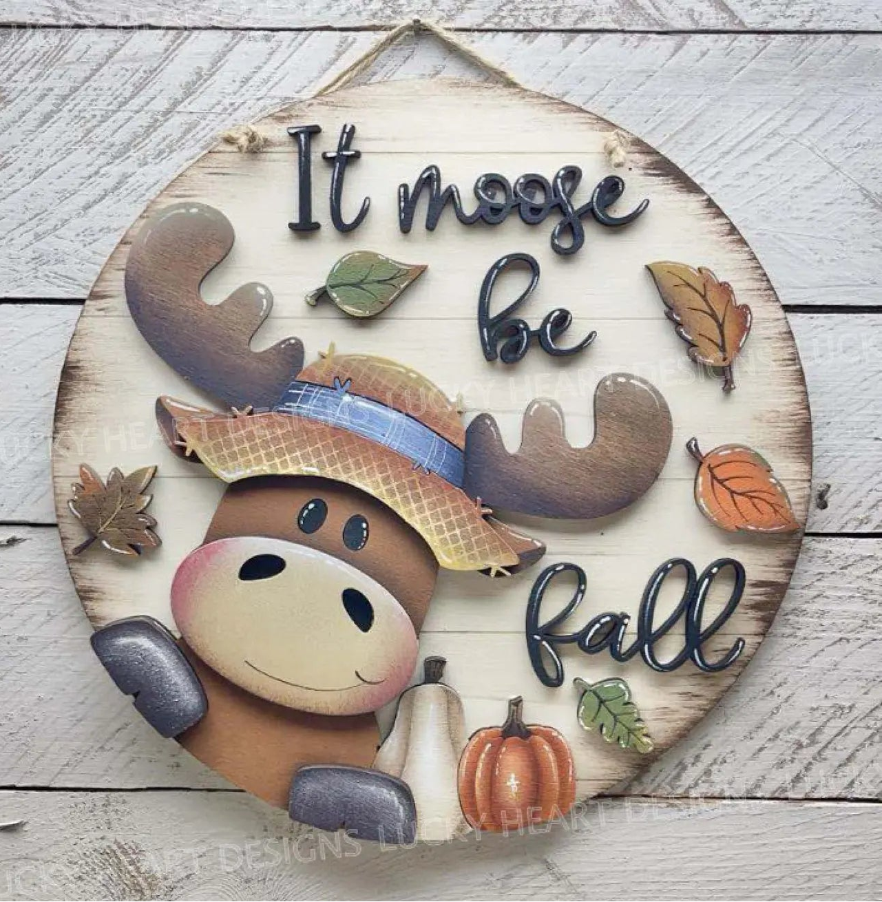 It Moose Be Fall Round- DIY Blank