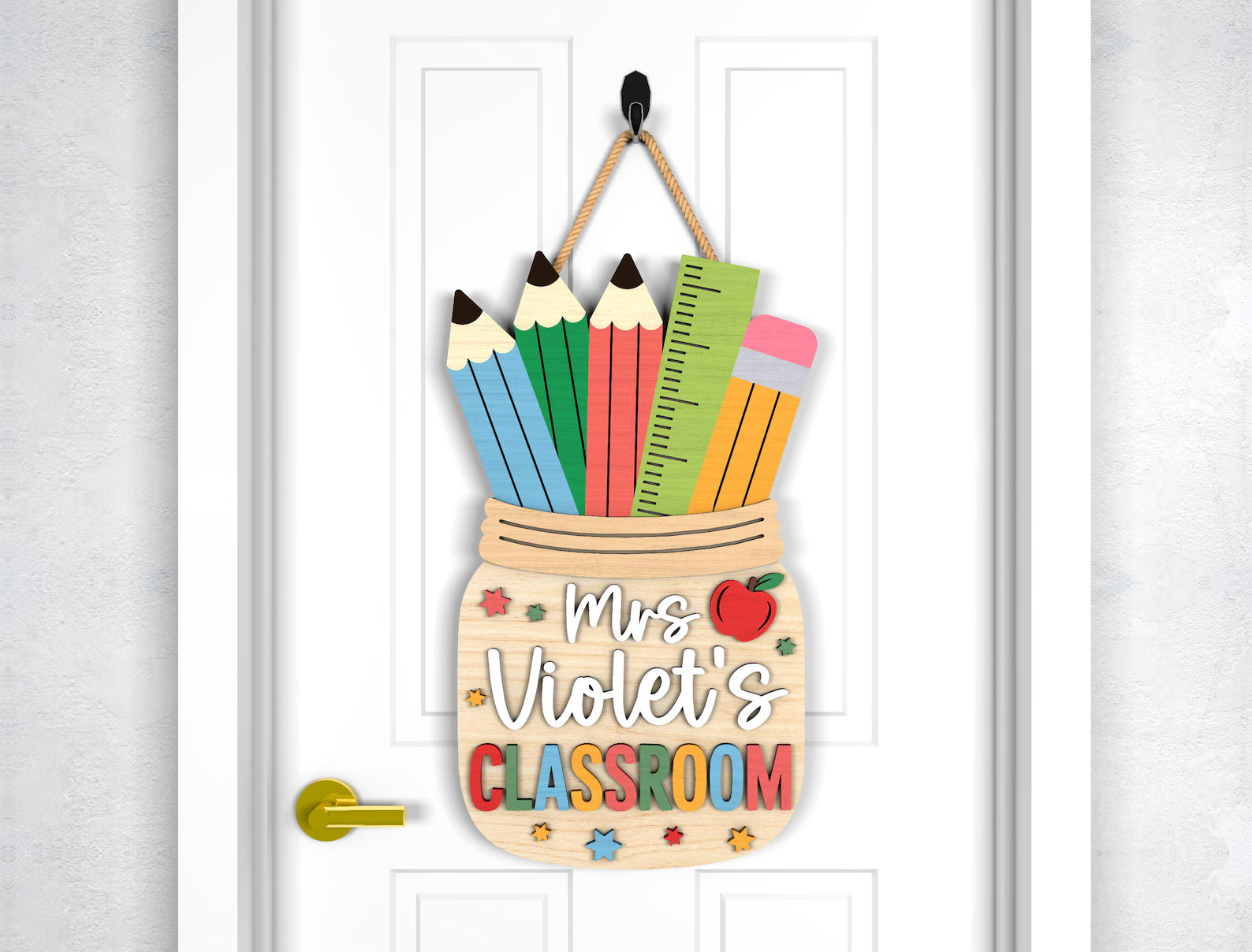Pencil Jar Hanger (CUSTOMIZED)