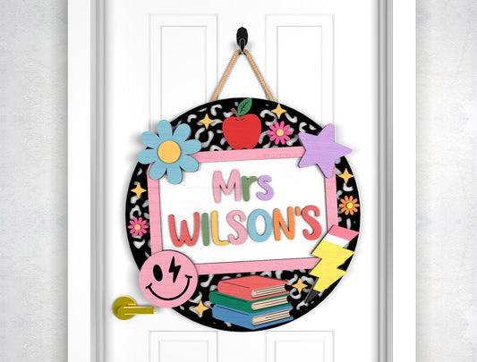 Classroom Retro Round (CUSTOMIZED)- Paint Party Kit
