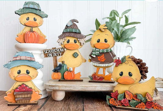 Cute Ducks Fall Decor Set