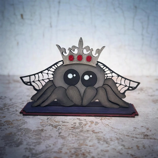 Cute Queen Spider Shelf Sitter- Paint Party Kit
