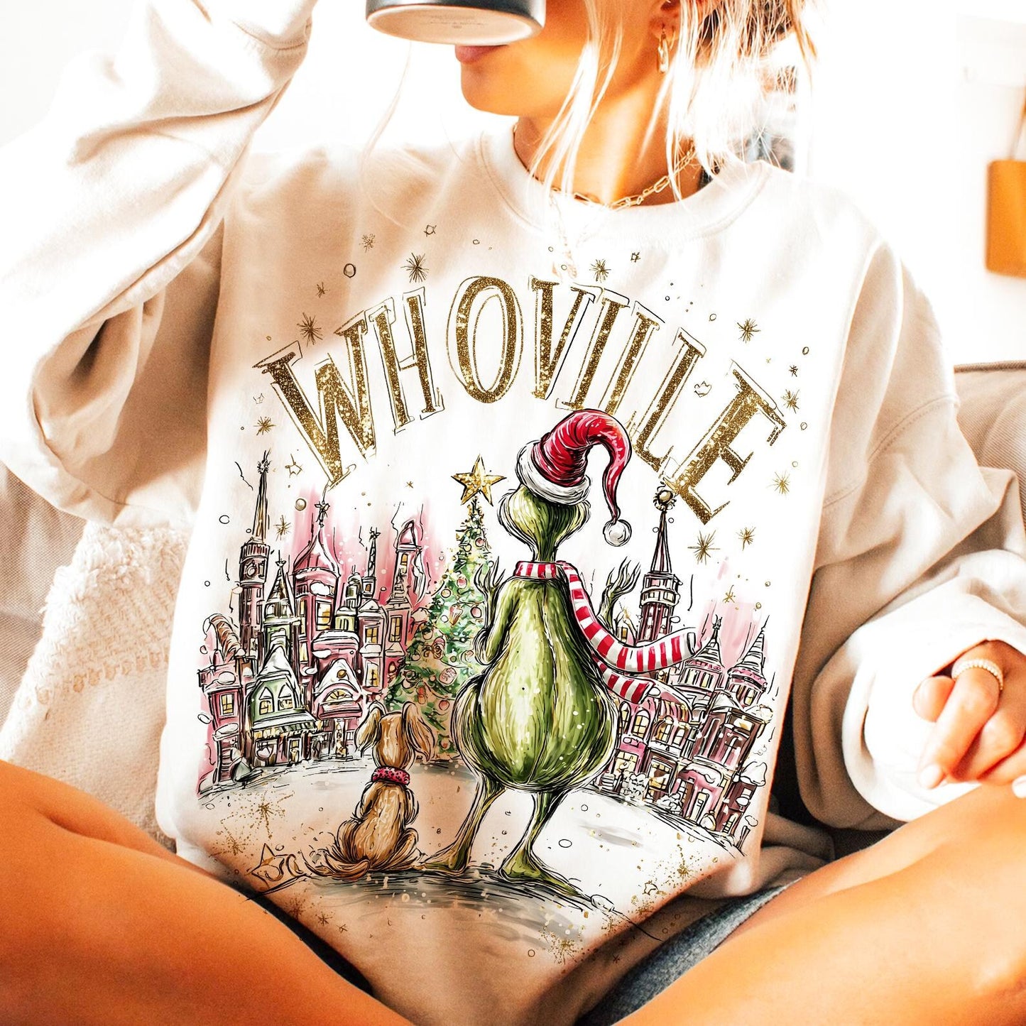 Retro Whoville w Grinch