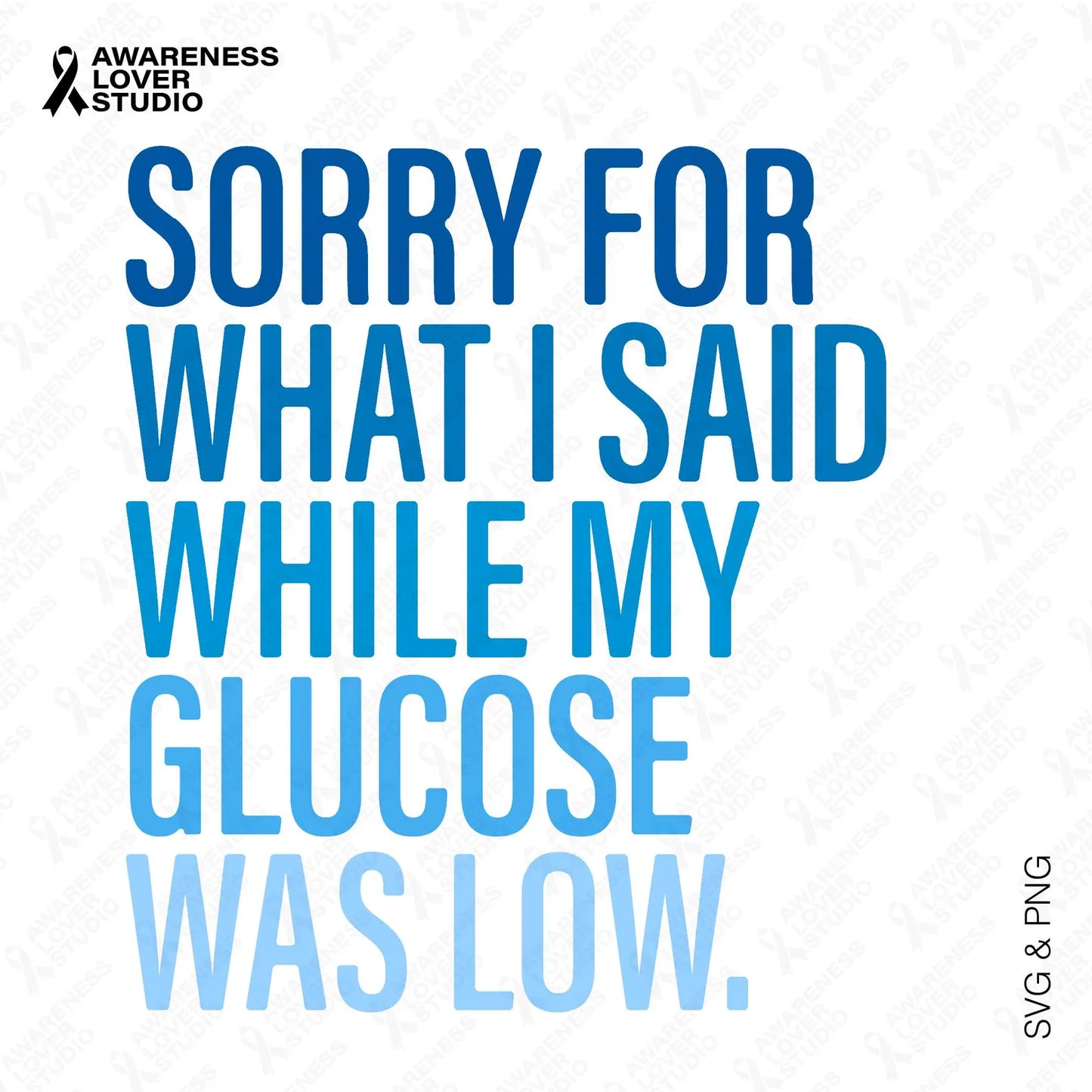 Sorry for what I said when my glucose was low