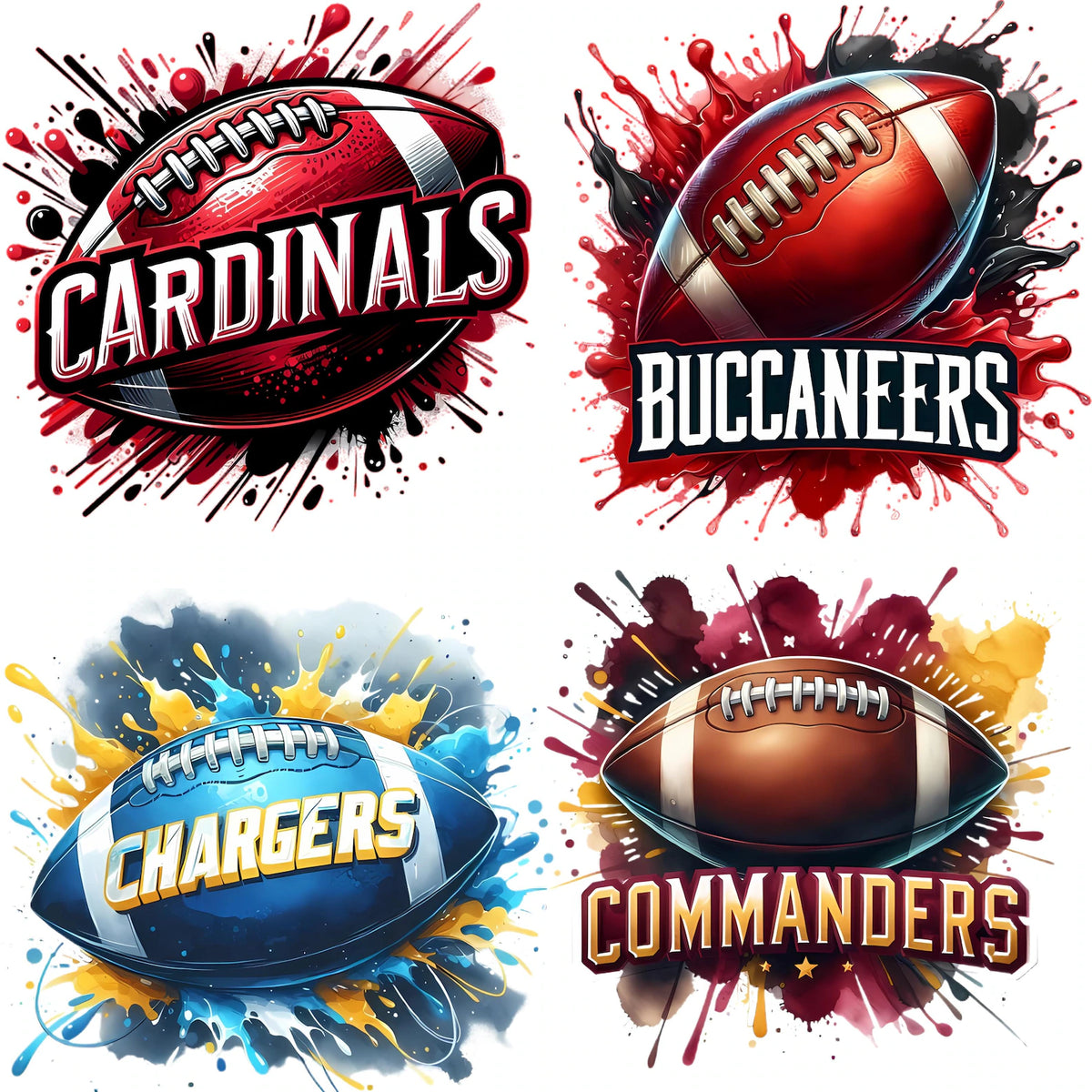 Football 3D Logos 32 Teams!
