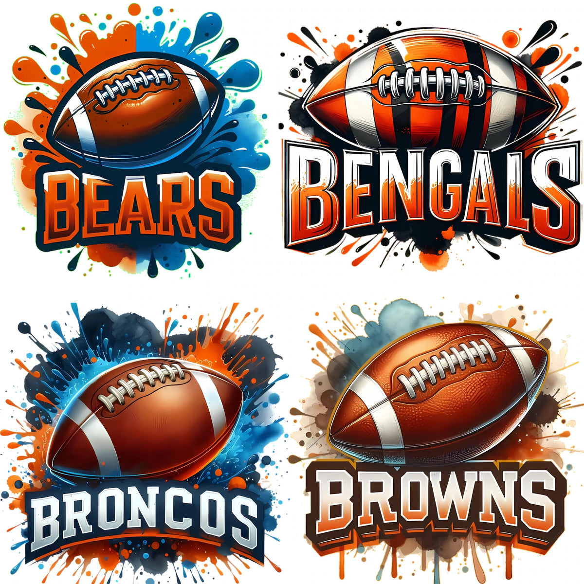Football 3D Logos 32 Teams!