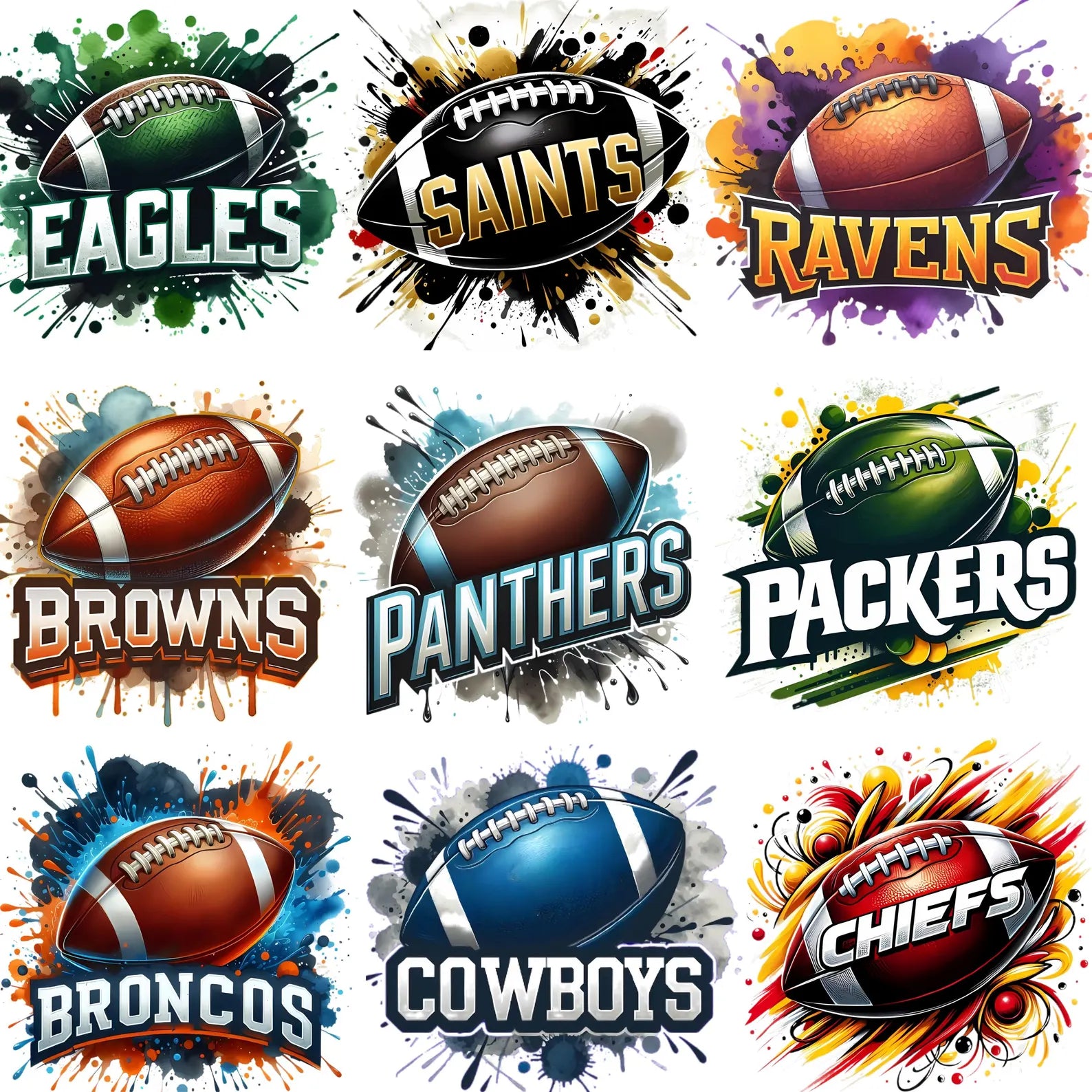 Football Splatter Logo