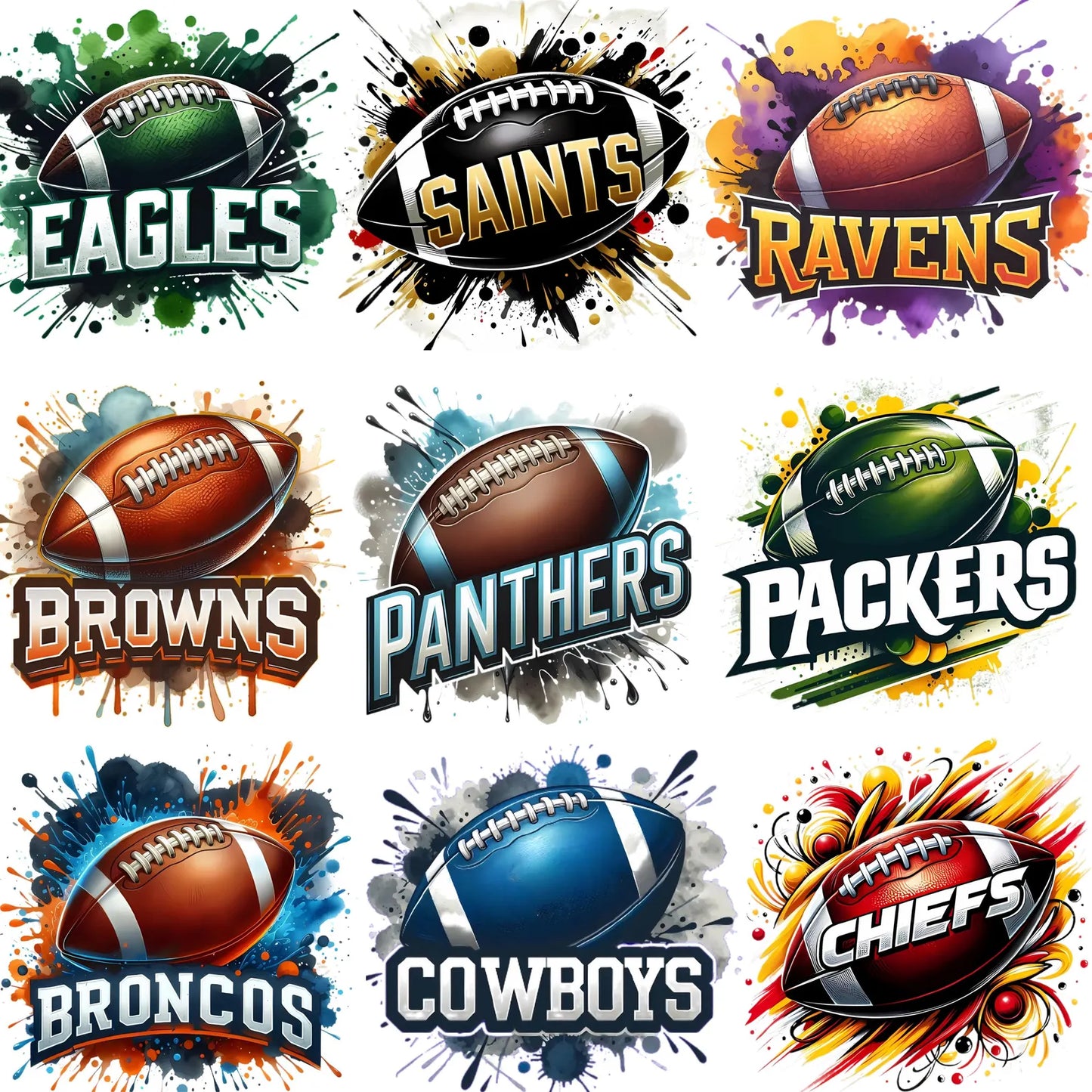 Football Splatter Logo
