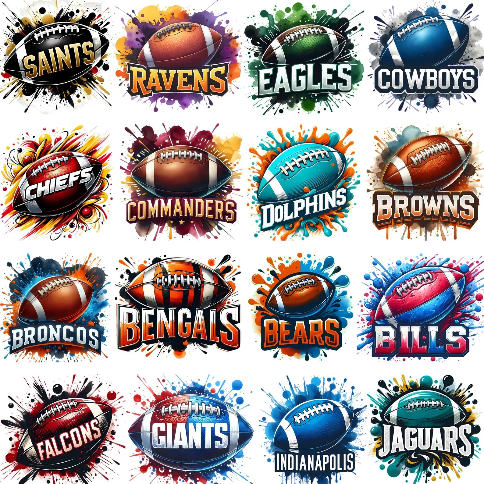 Football Splatter Logo