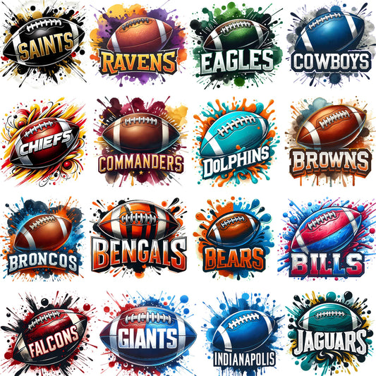 Football 3D Logos 32 Teams!