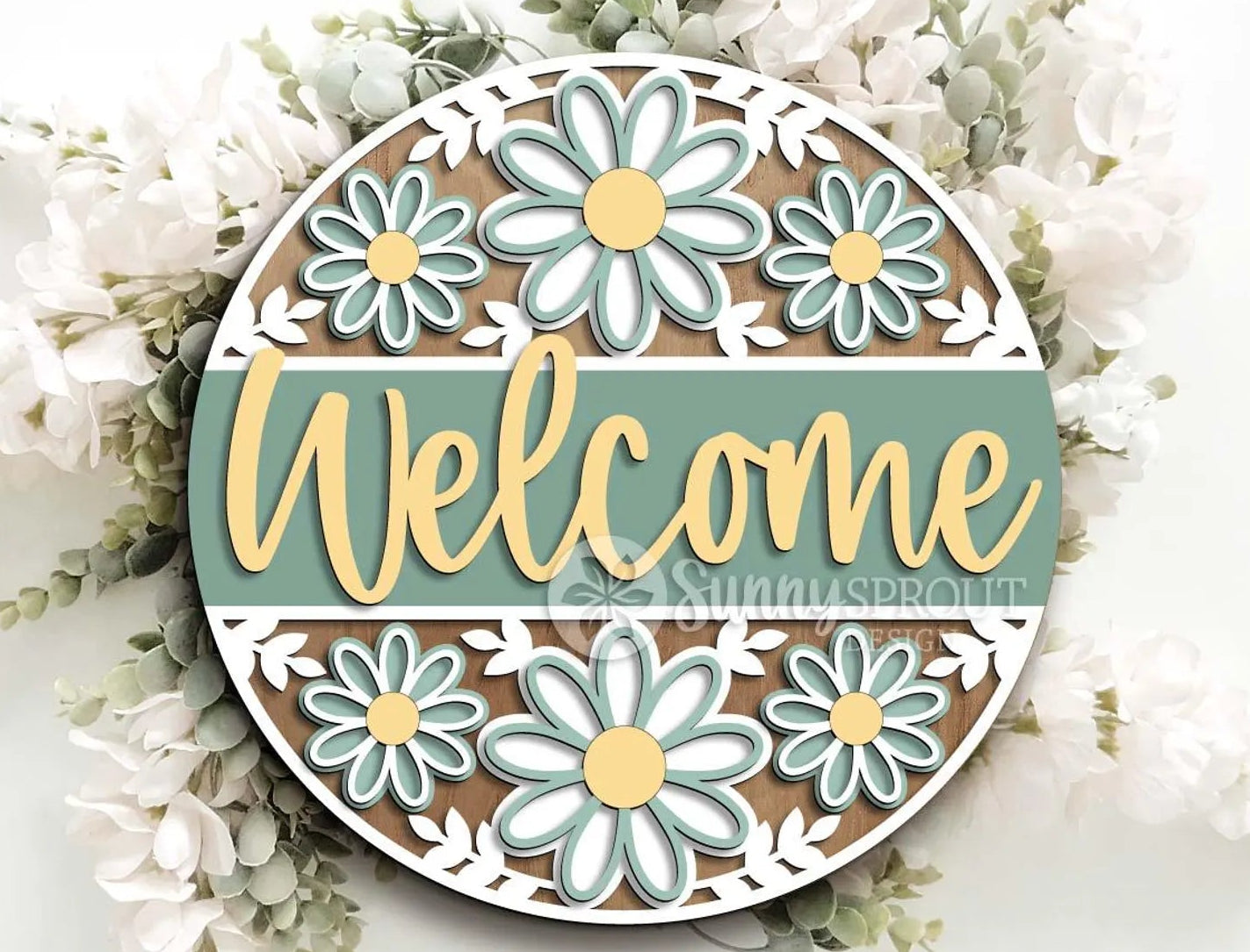 Welcome Daisy Round- Paint Party Kit