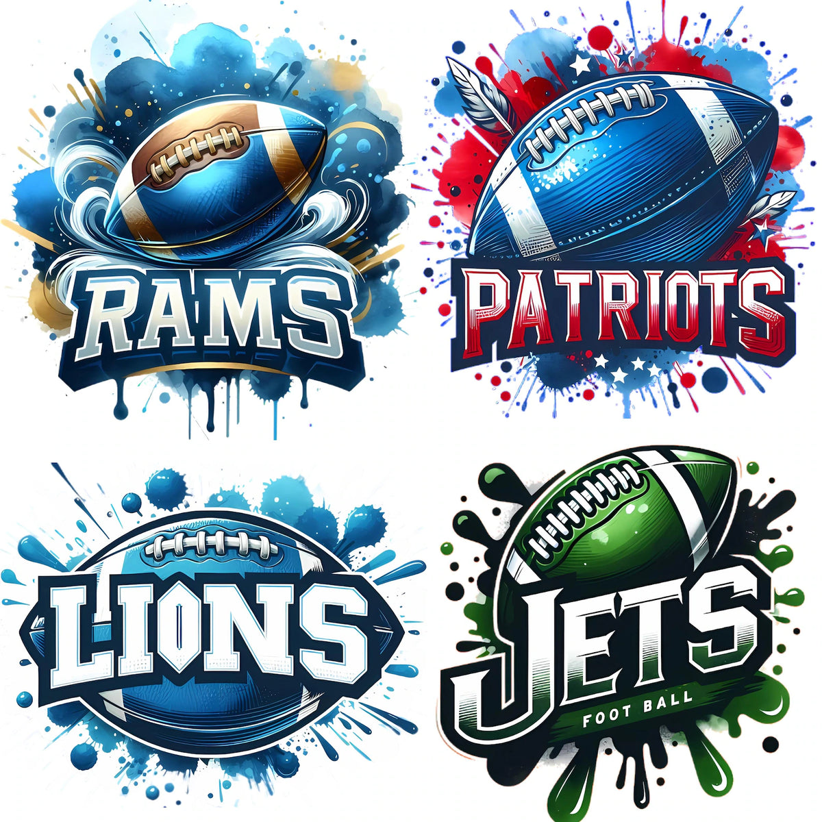 Football 3D Logos 32 Teams!