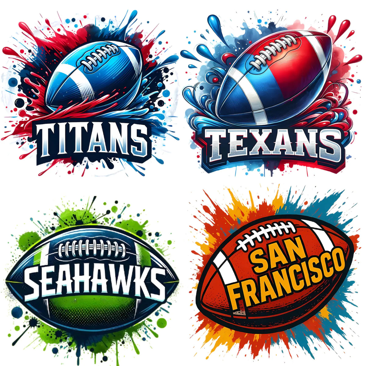 Football 3D Logos 32 Teams!