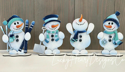 Snowmen Winter Fun Decor Set