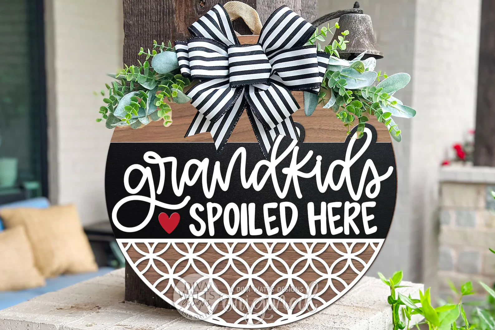 Grandkids Spoiled Here Round- DIY Blank