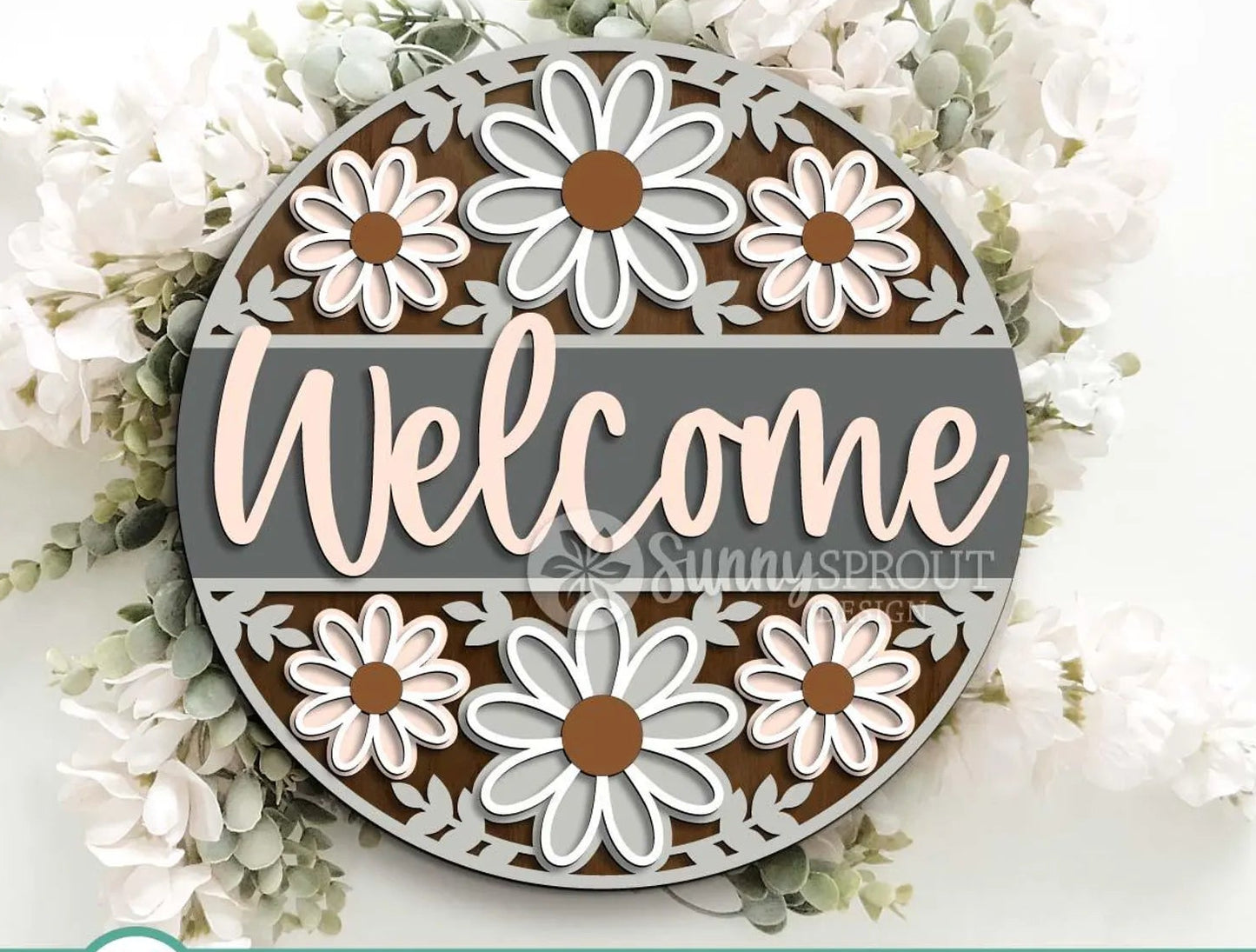 Welcome Daisy Round- Paint Party Kit