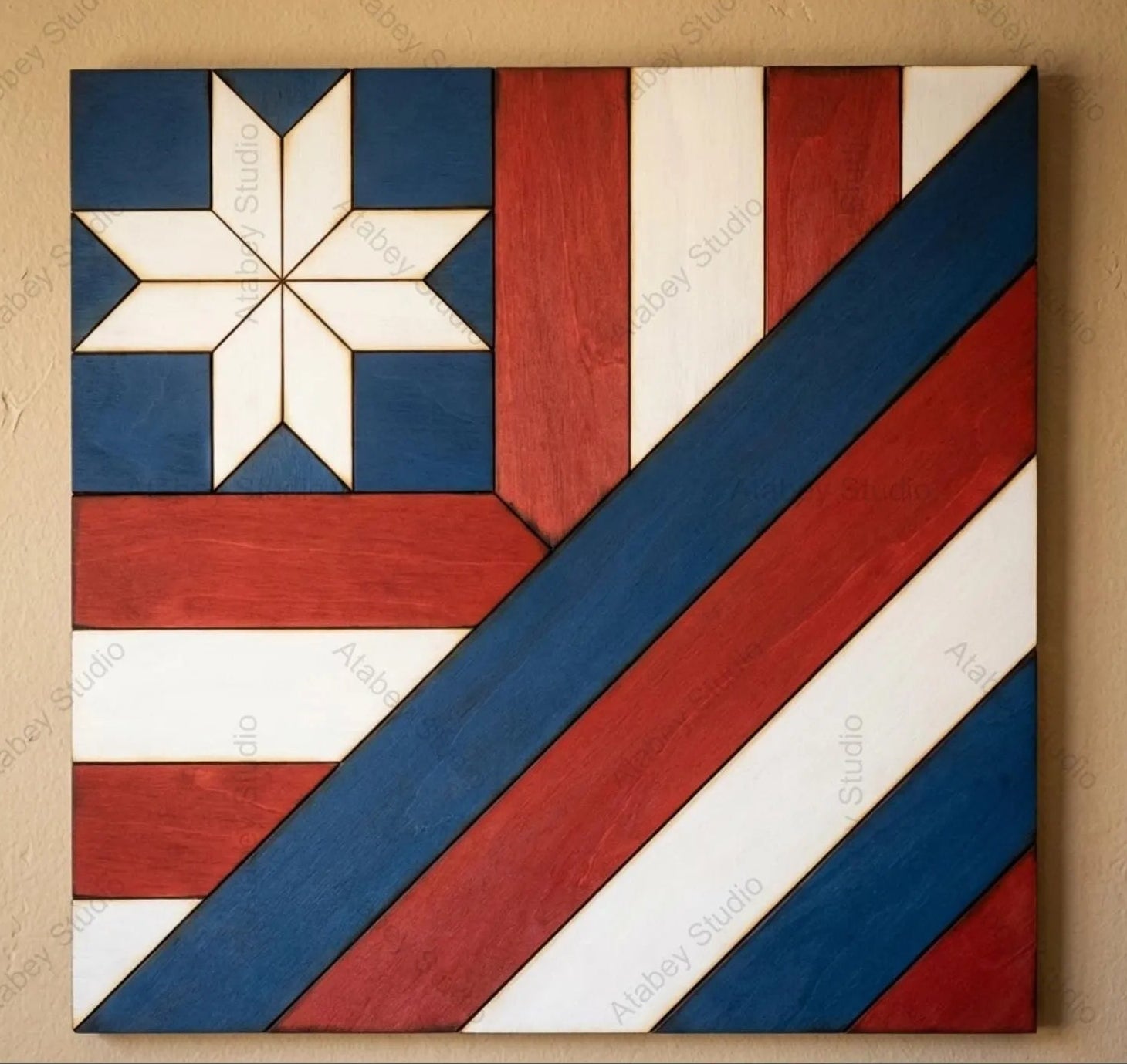 Stripes Quilt Square- DIY Blank