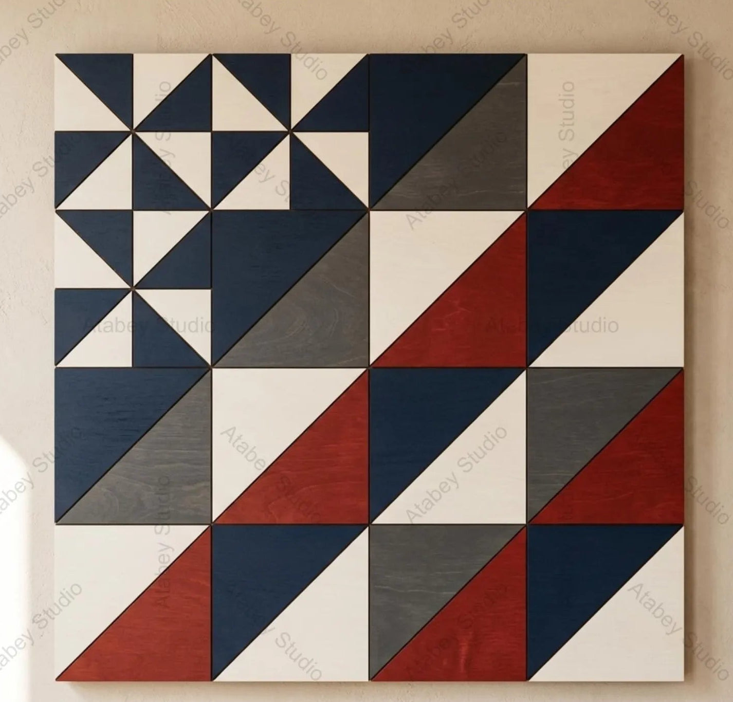 Triangles Quilt Square- DIY Blank