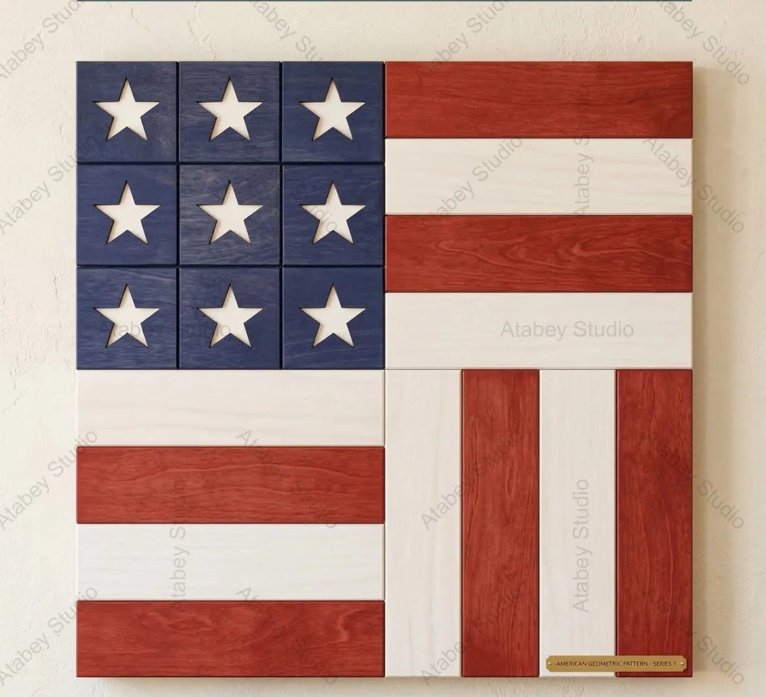 Flag 2 Quilt Square- DIY Blank