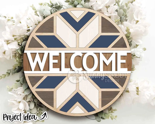 Welcome Quilt 1 Round- DIY Blank