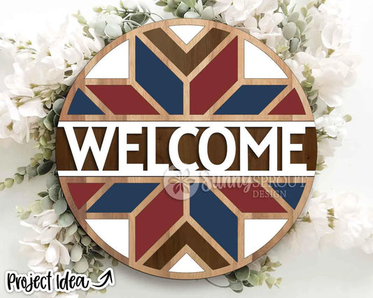 Welcome Quilt 1 Round- Paint Party Kit