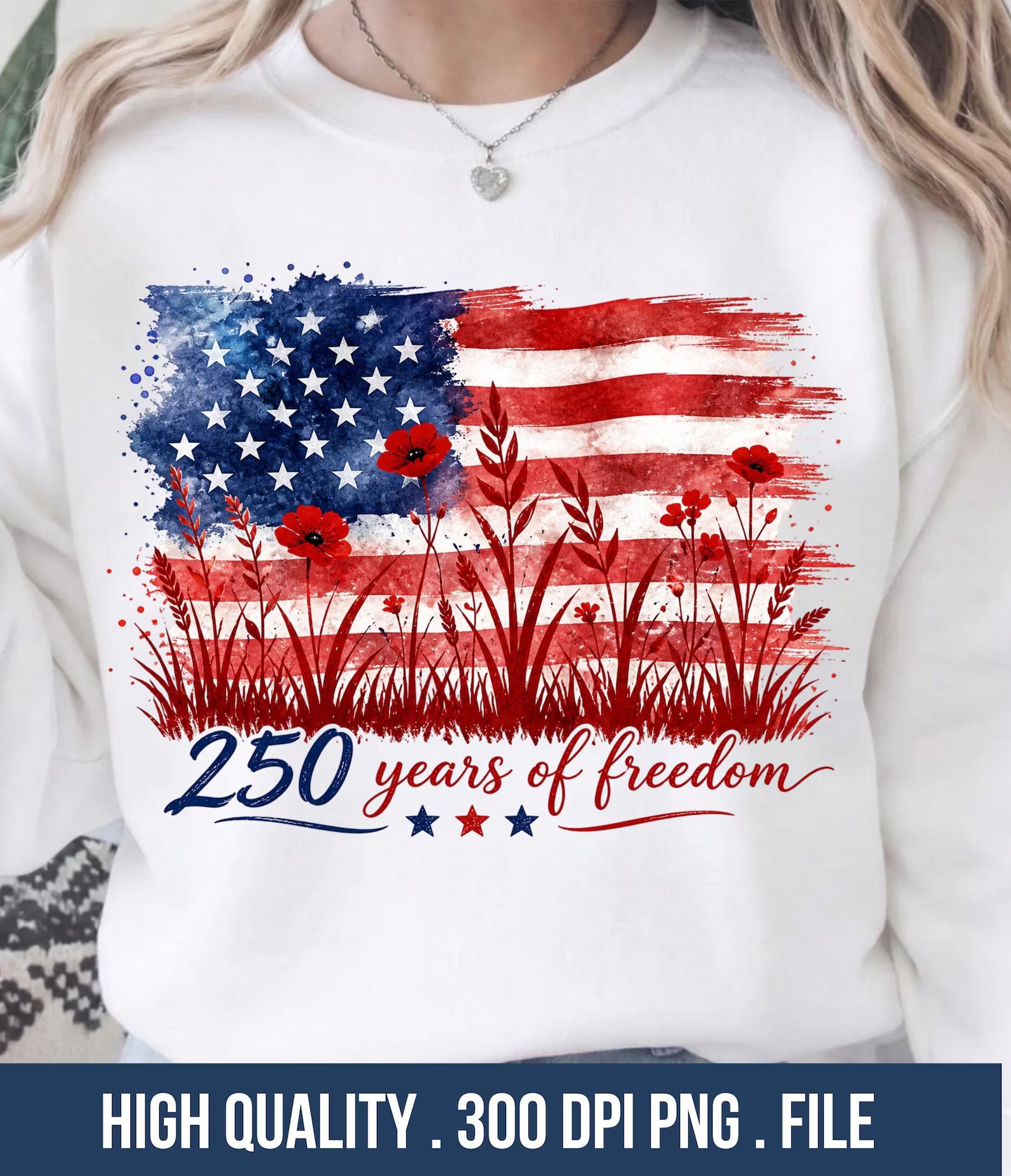 Flag & Flowers 250th Anniversary Shirt