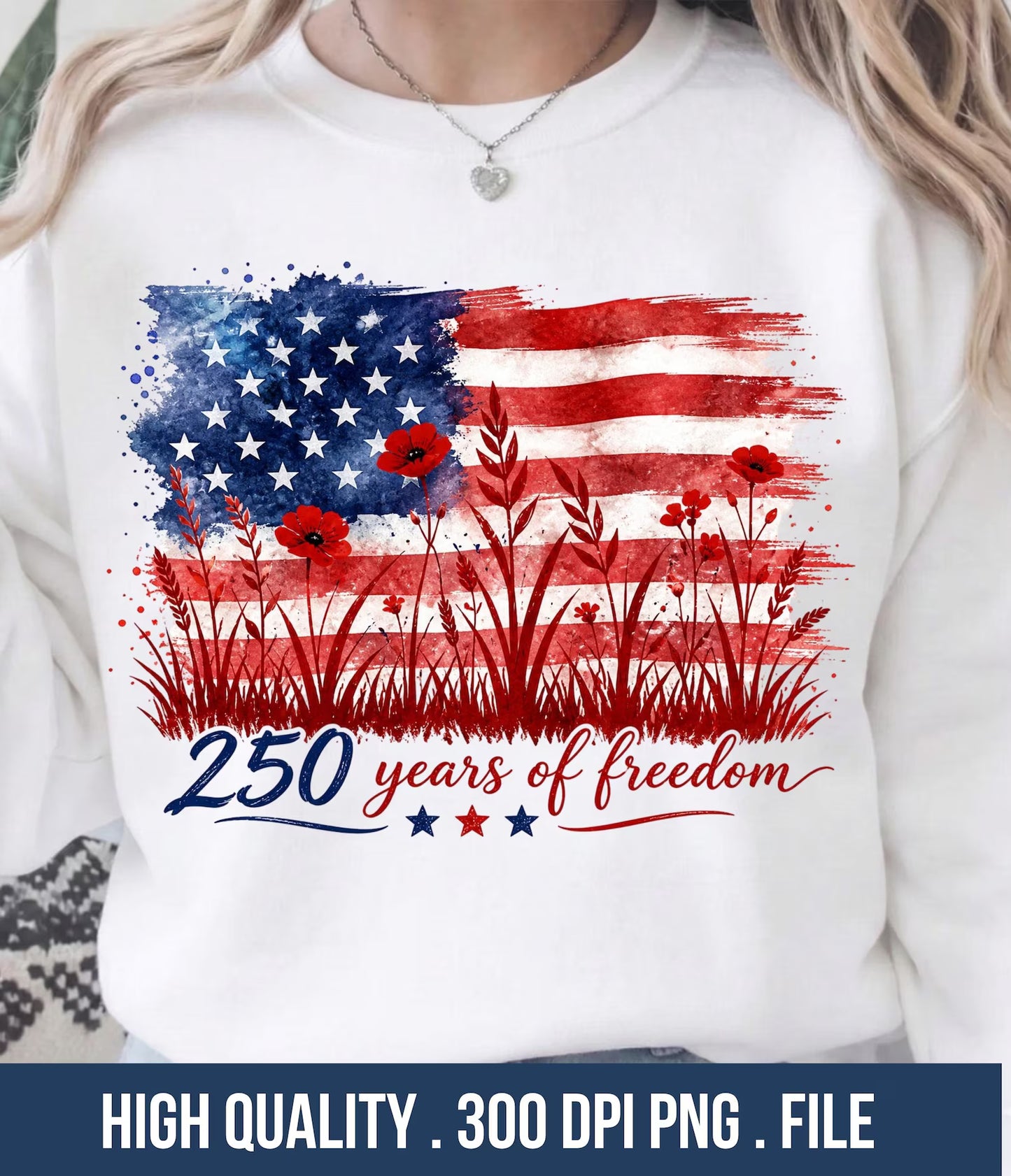 Flag & Flowers 250th Anniversary Shirt