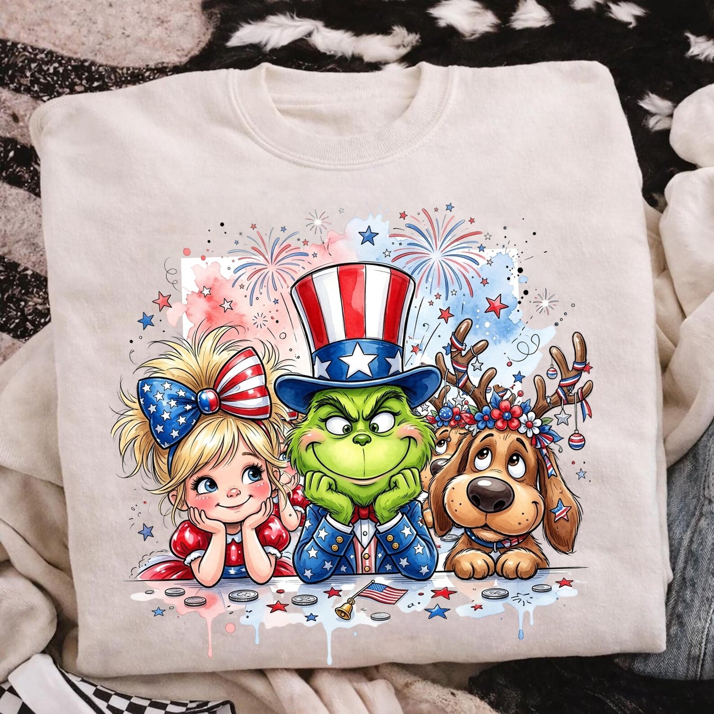 Grinch & Friends 4th of July Shirt
