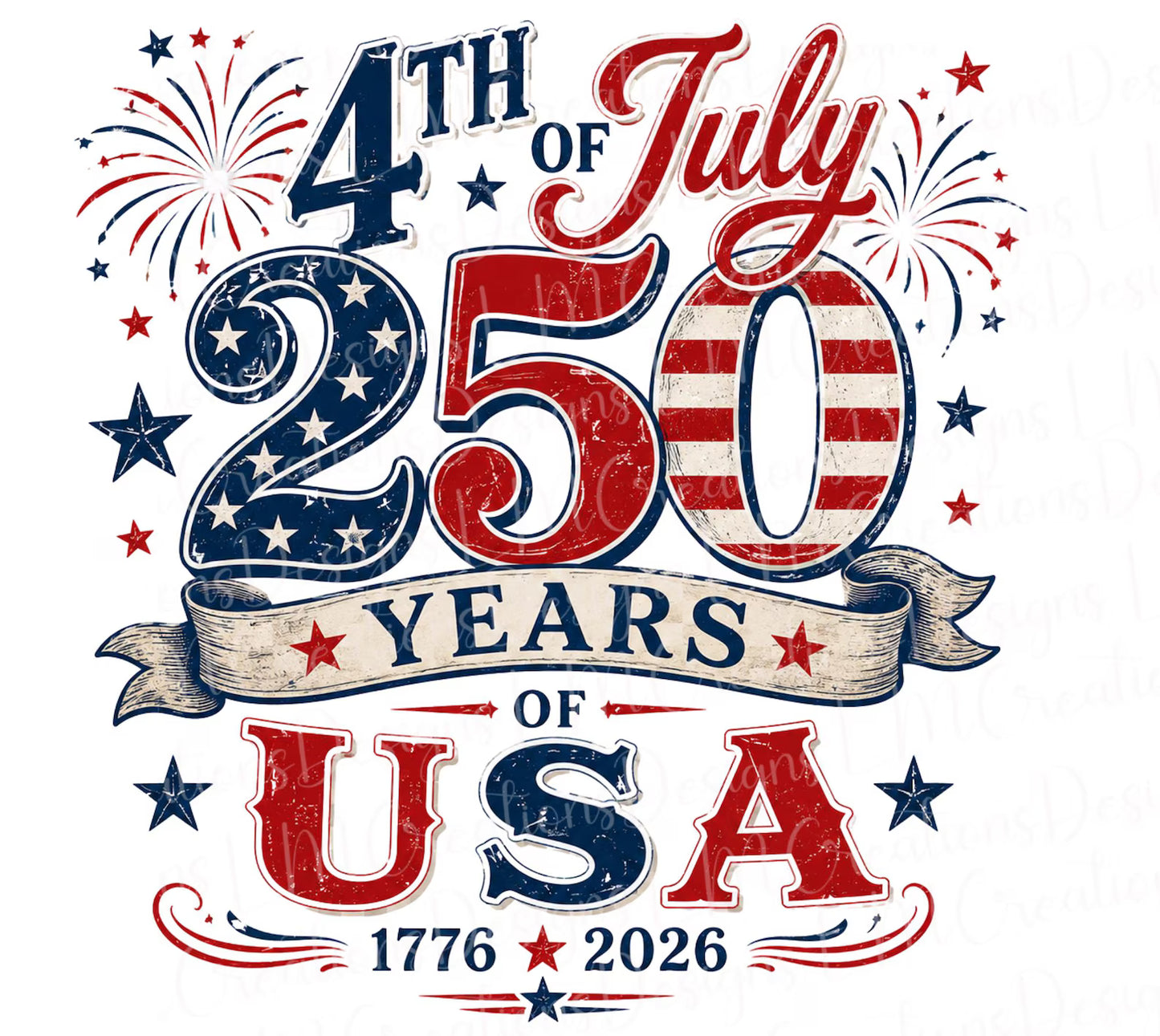4th of July 250th Anniversary Shirt