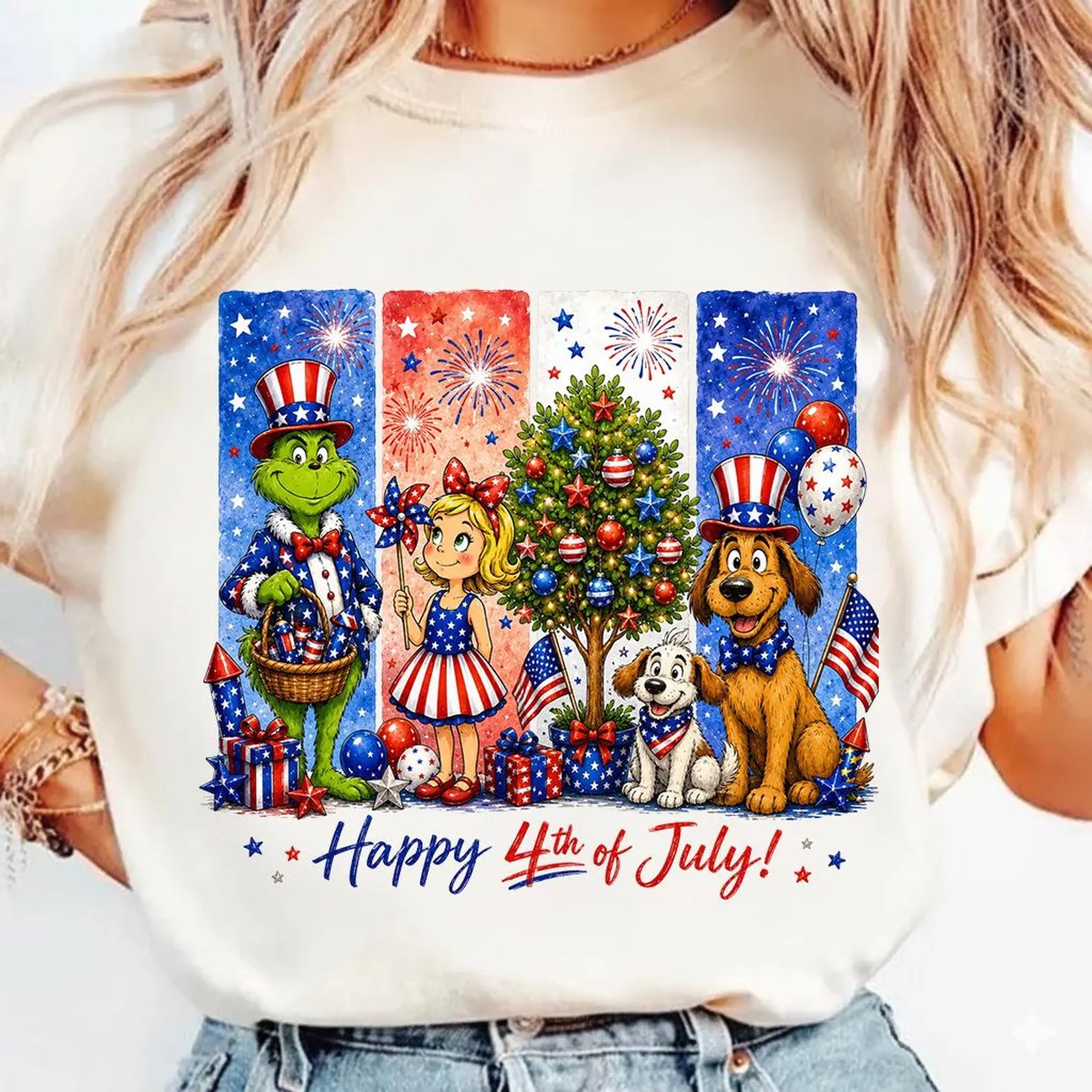 Grinch 4th of July Shirt
