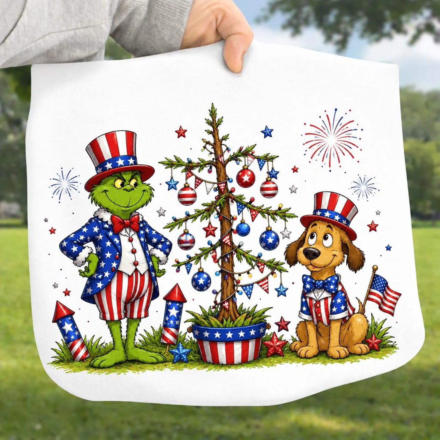 Grinch 4th of July Shirt