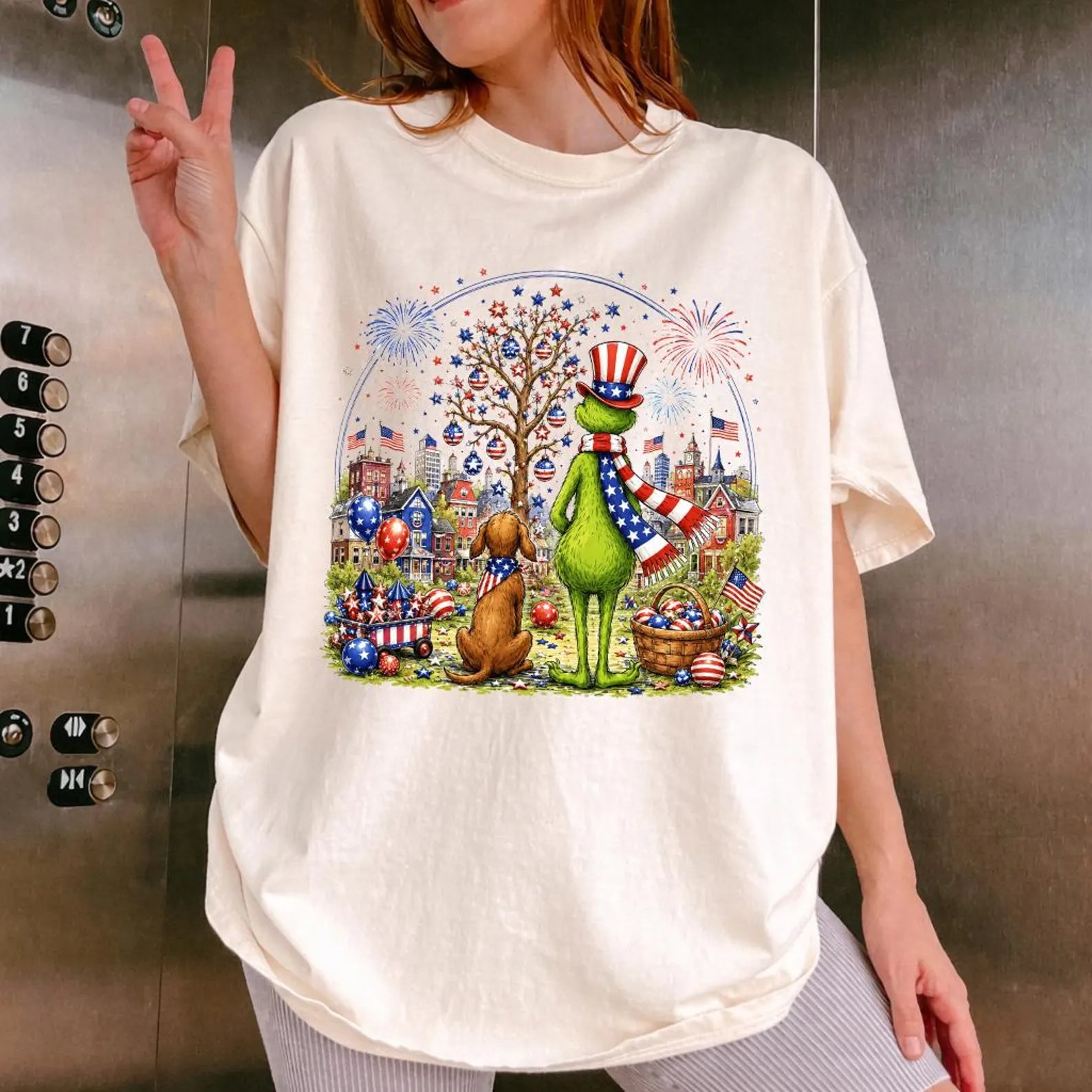 Grinch 4th of July Shirt