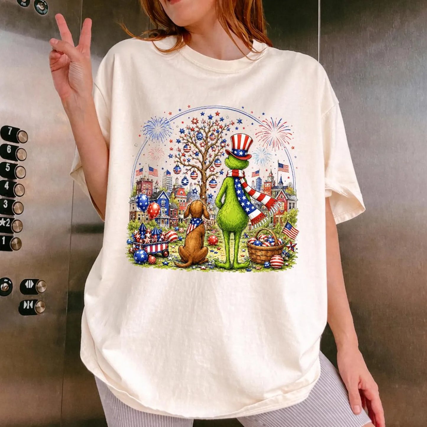 Grinch 4th of July Shirt
