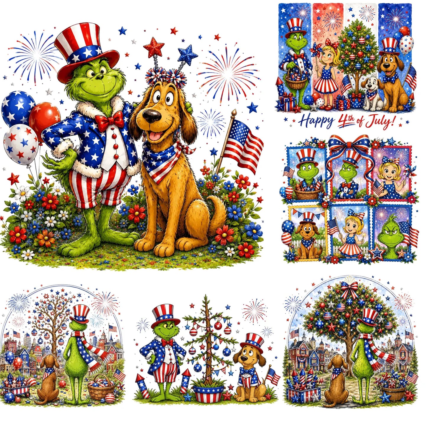 Grinch 4th of July Shirt