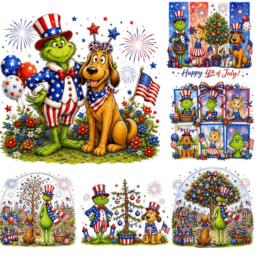 Grinch 4th of July Shirt