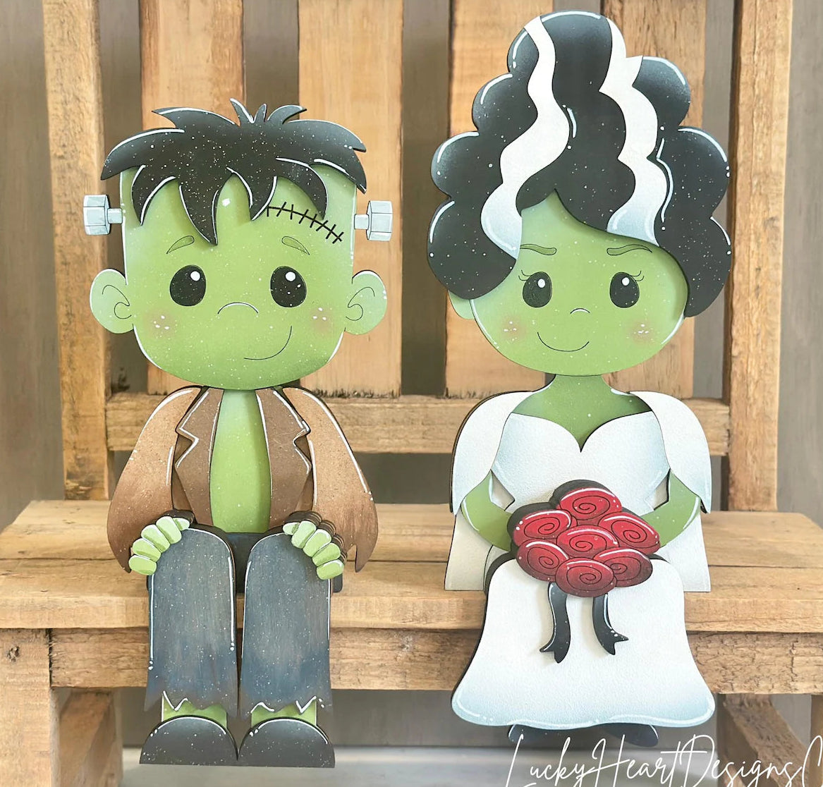 Frankeinstein & Bride Shelf Hangers