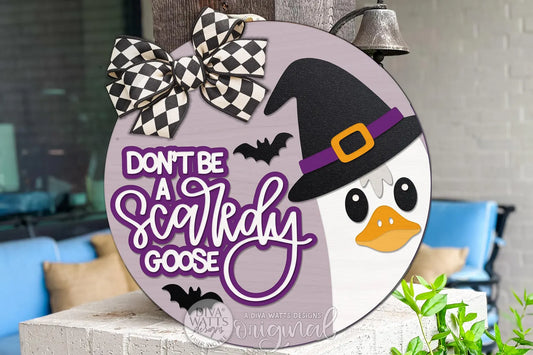 Don't Be A Scardy Goose Round- Paint Party Kit