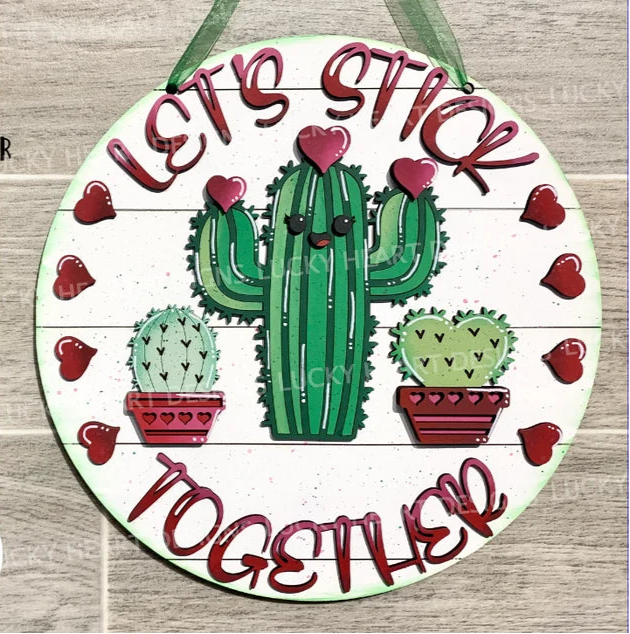 Let's Stick Together Round- DIY Blank