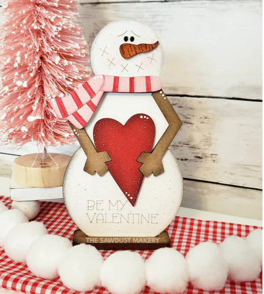 Valentine Snowman- Paint Party Kit