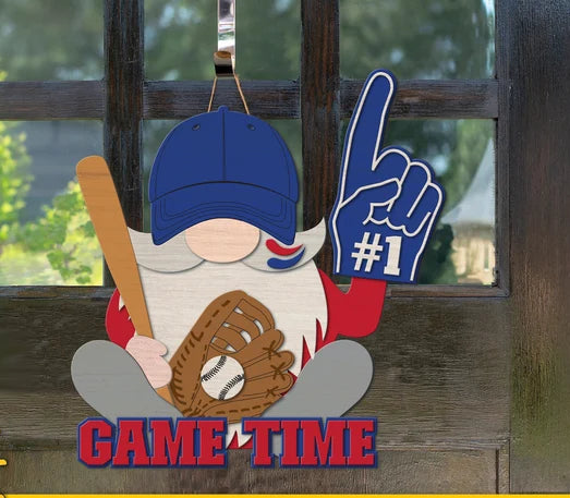 Baseball Gnome Hanger- Paint Party Kit