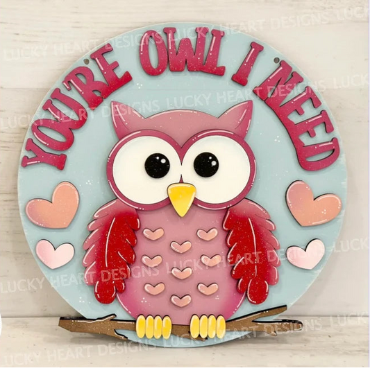 You're Owl I Need Round- Paint Party Kit