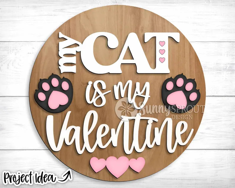 My Cat is my Valentine- Paint Party Kit