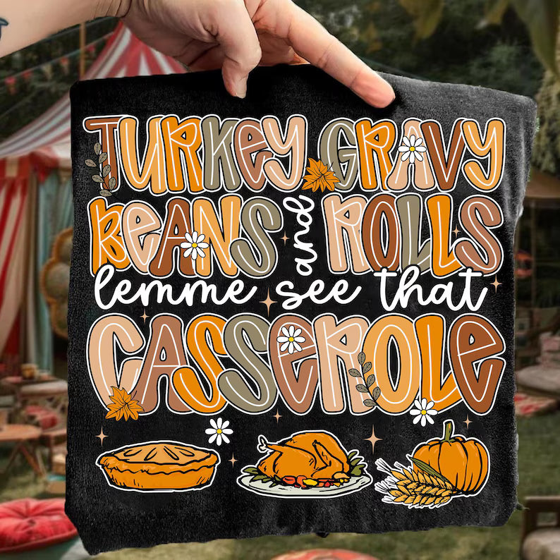 Turkey Gravy Beans & Rolls