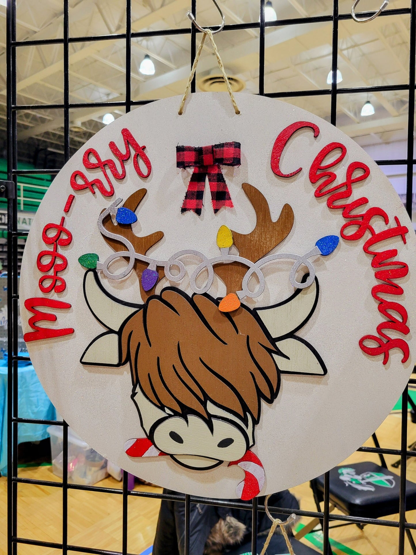 Mooo-rry Christmas Door Hanger
