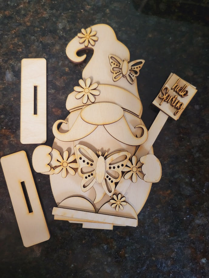 Spring Butterfly Gnome - DIY Blank