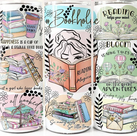 Bookaholic 20oz Sublimated Tumbler