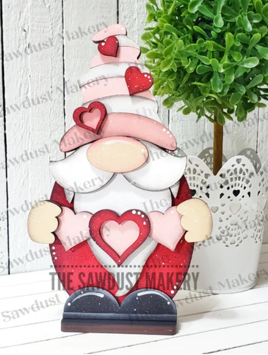 Valentine Boy Gnome - Paint Party Kit
