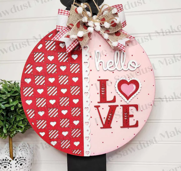 Hello Love Round- Paint Party Kit