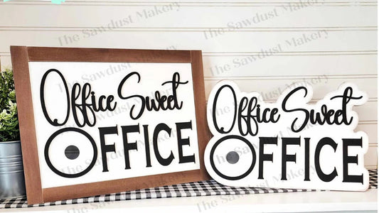Office Sweet Office, 12 Month Interchangeable Desk Sitter- Paint Party